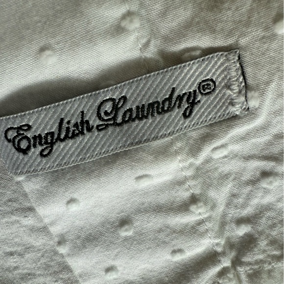 English Laundry by Christopher Wicks XL 100% cotton dress shirt dry cleaned - Picture 10 of 16